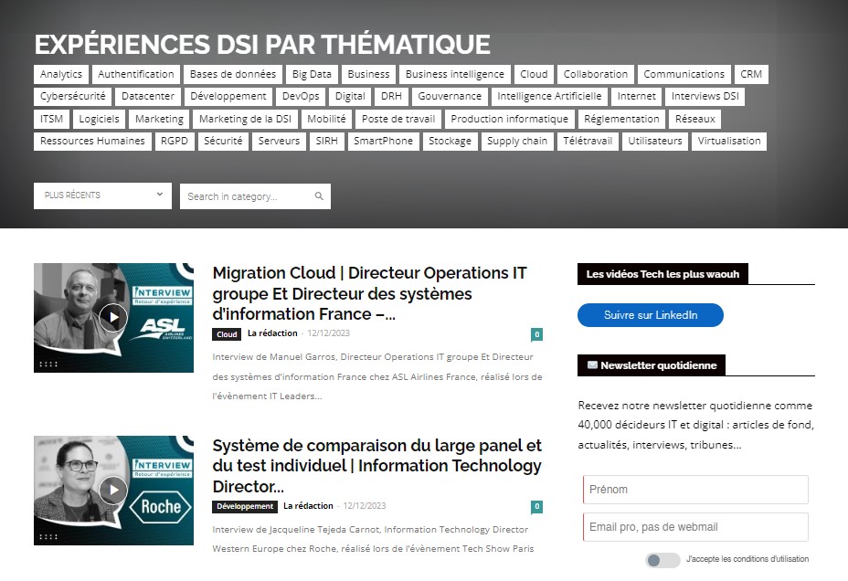 Interviews Decideurs IT